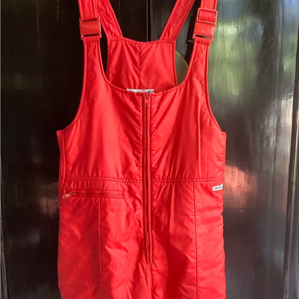 VTG Mens Beconta 1980s Retro Puffer Ski Overalls XL